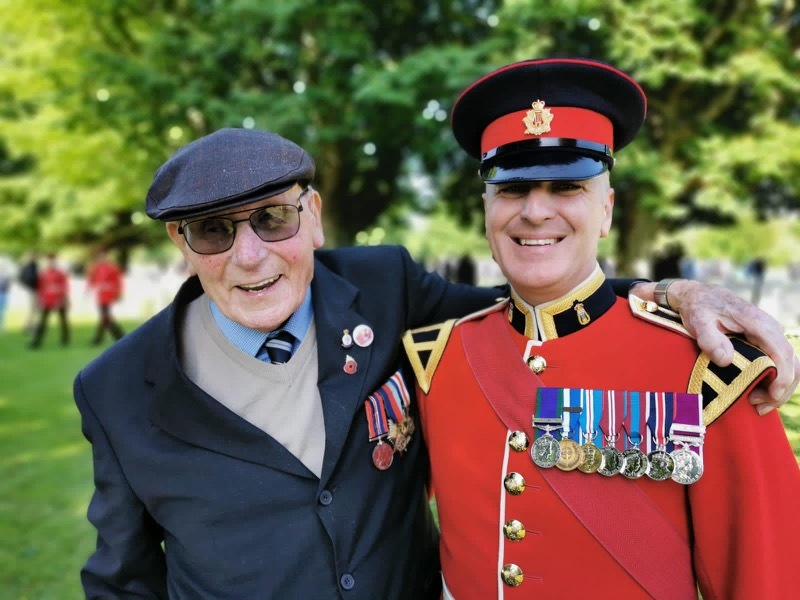 HONOURED: Scott Walker with Harry Birdsall.