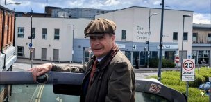Main image for Man charged after objects thrown at Nigel Farage