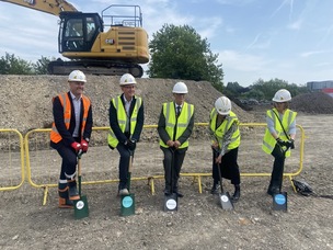 BREAKING GROUND: Barnsley Council leader Sir Steve Houghton is pictured at the site off County Way. Picture: Jack Evans.