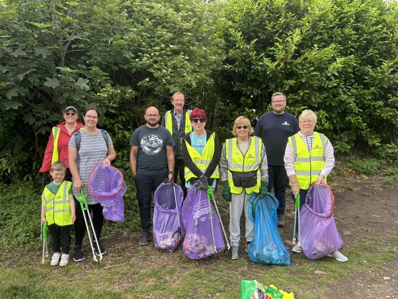 LOVE WHERE YOU LIVE: The litter pick was deemed a success.