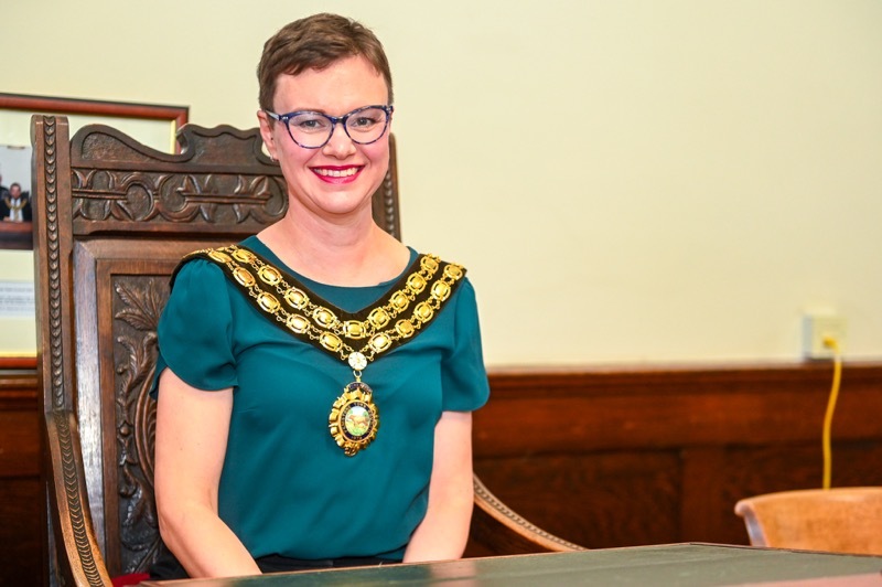NEW TOWN MAYOR: Hannah Kitching.