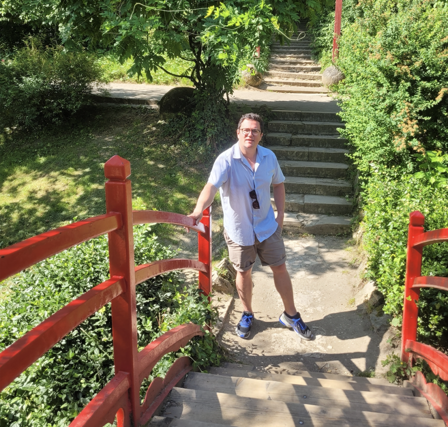 The Chronicle's Ashley Ball at the Botanical Garden in Cluj last week.