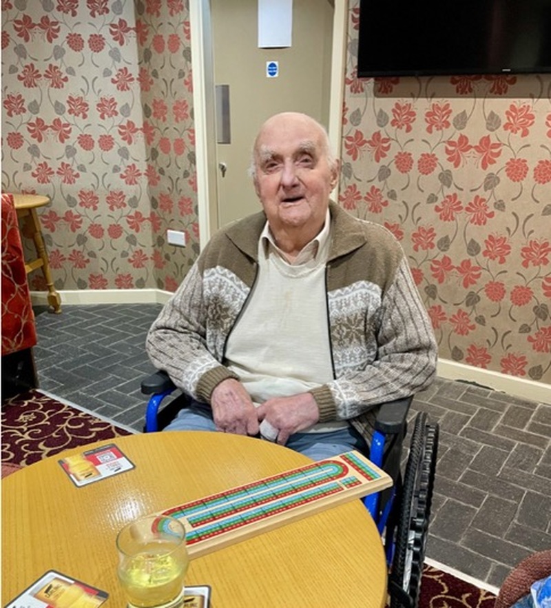 BUSY TIMES: Maurice Churchouse gets reacquainted with his love of cribbage.