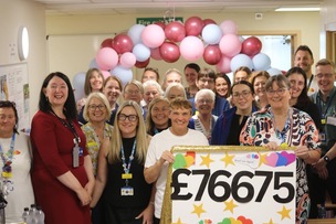 OFF TO A FLYER: More than £70,000 has been raised already.