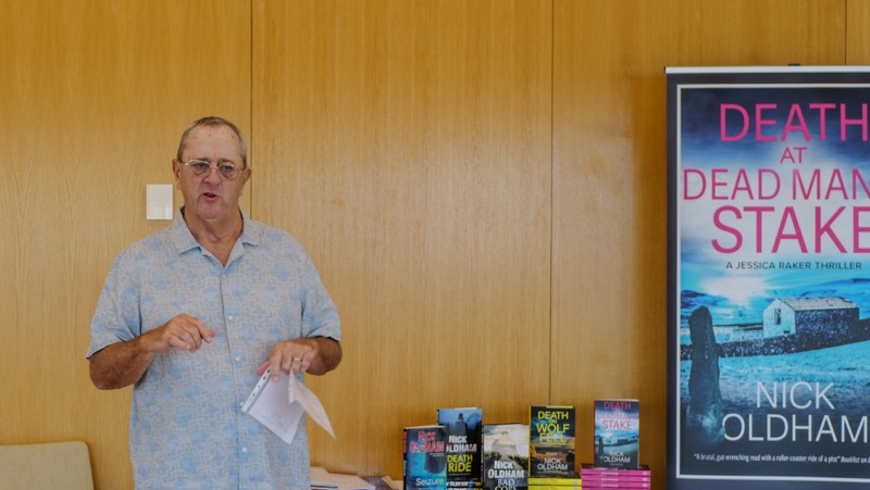 SPECIAL VISIT: Crime author Nick Oldham.