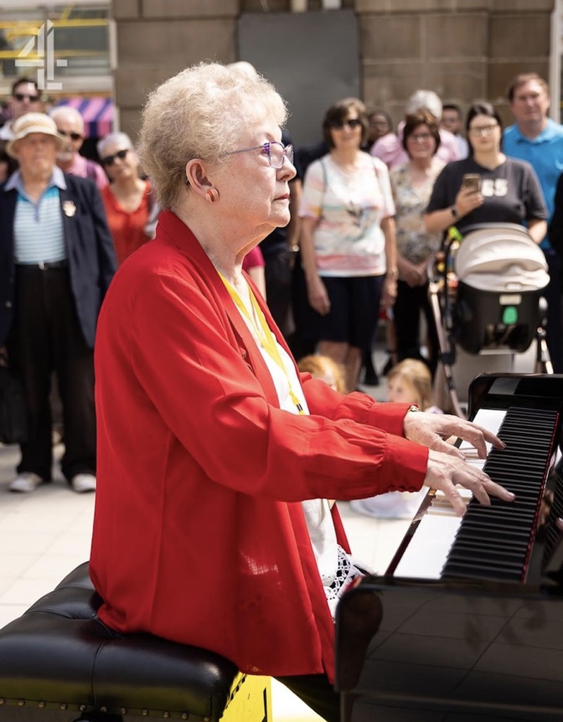 WOWING THE CROWD: Pearl Fawcett-Adriano performs on The Piano, Channel Four’s hit show.