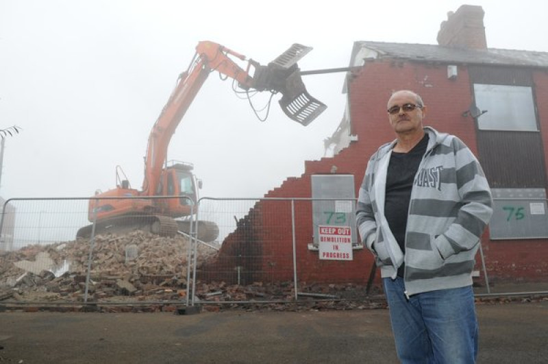 Main image for Sadness as homes are razed