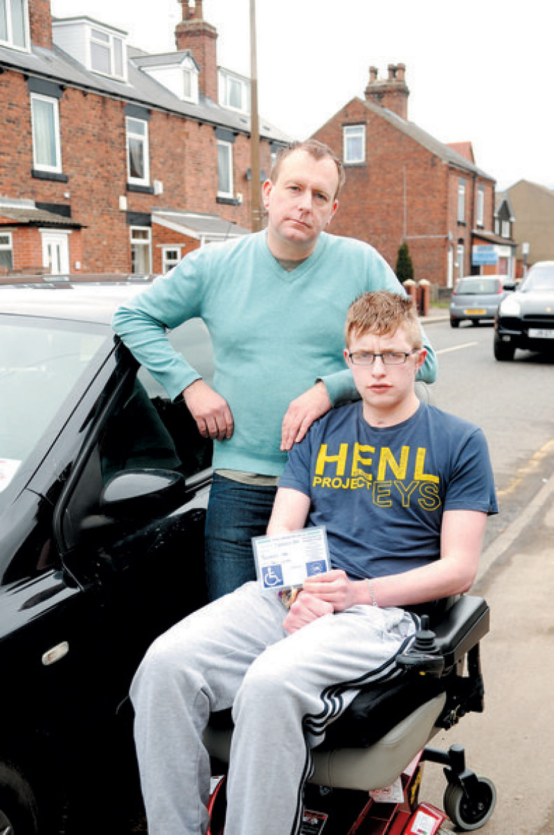 Main image for Disabled teen and dad given parking ticket