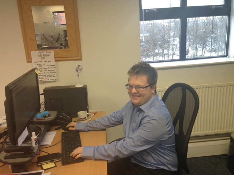 Main image for Man with learning disability lands dream job