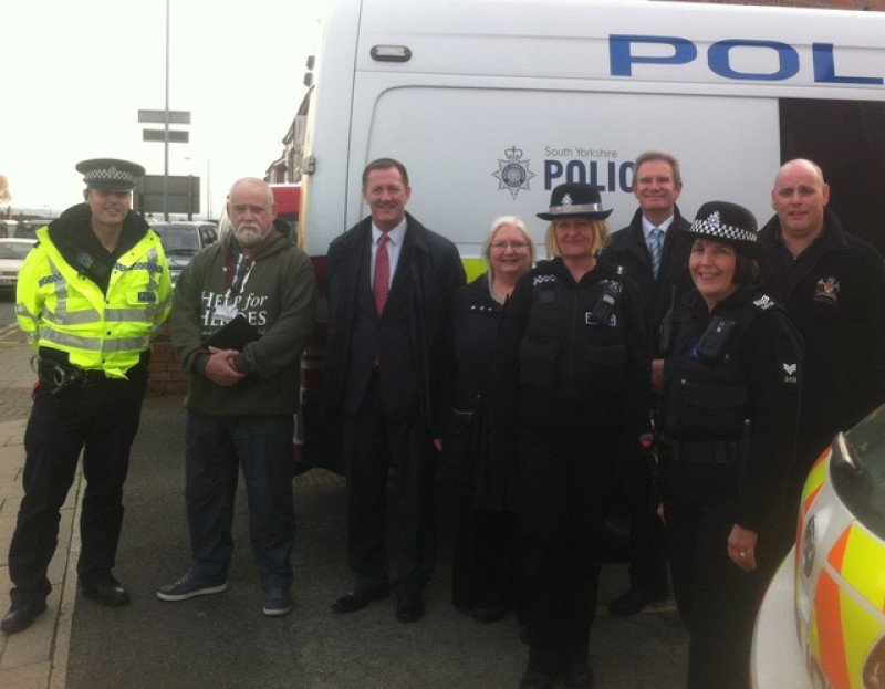 Main image for Crime commissioner visits Goldthorpe
