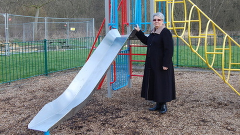 Main image for Stolen slide replaced by council