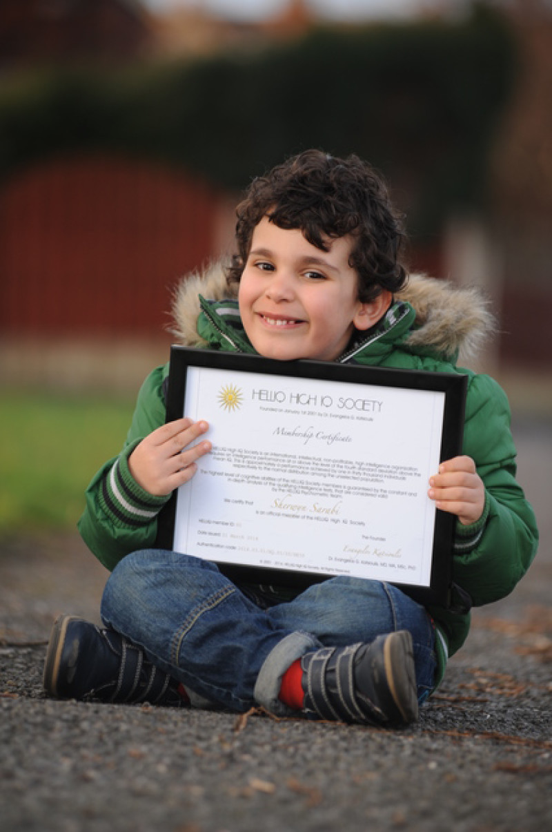 Main image for Child genius joins exclusive IQ club