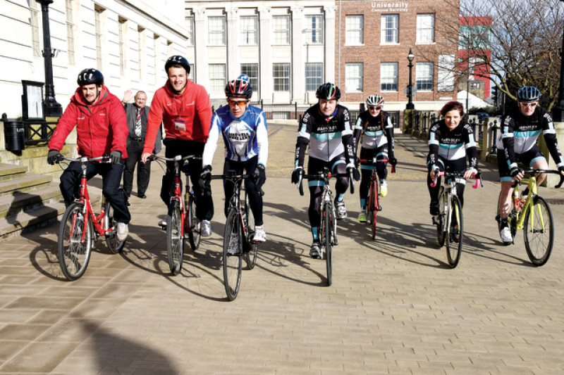 Main image for Sir Bradley bikes through Barnsley