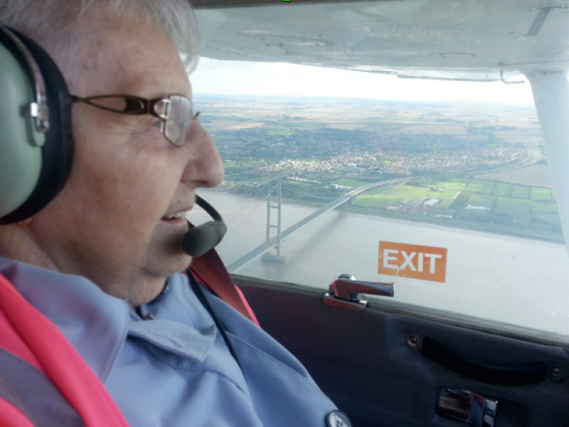 Main image for Harriet takes control in the cockpit