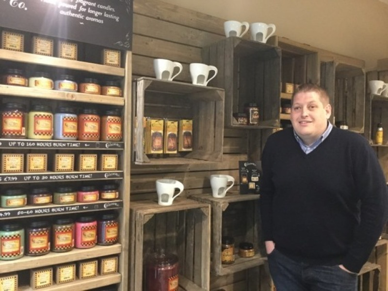 Main image for Russell lights the way in his new shop