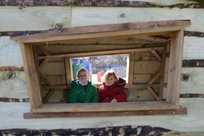 Main image for Pupils enjoy very own hobbit den