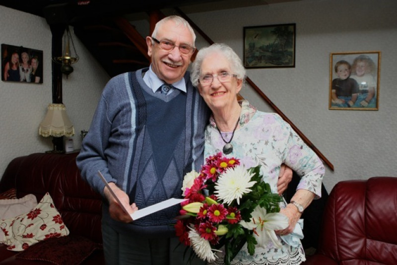 Main image for Couple celebrate diamond anniversary
