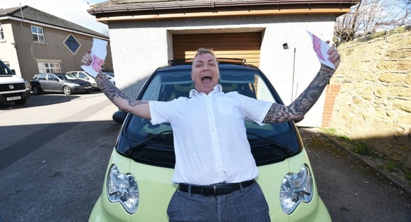 Main image for Thirty third time lucky for Barnsley man and driving test