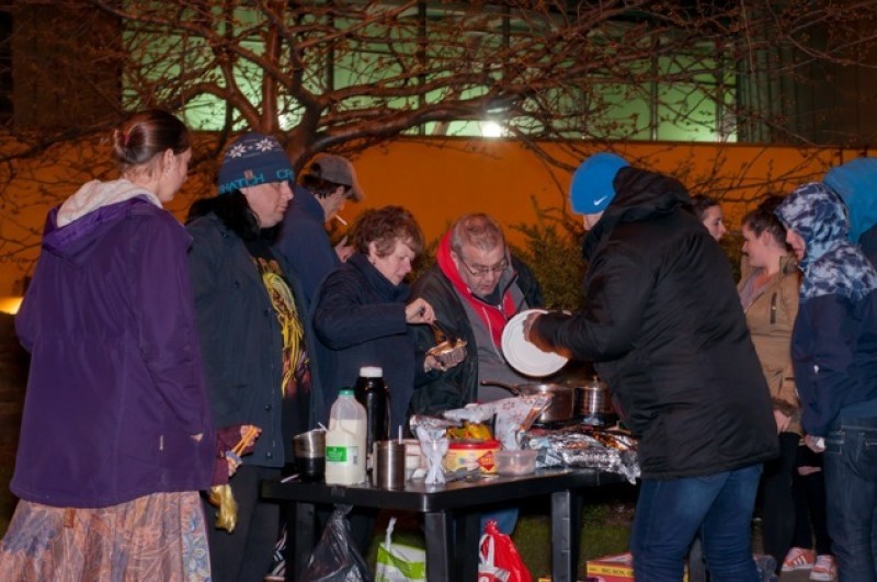 Main image for Soup table provides lifeline for homeless