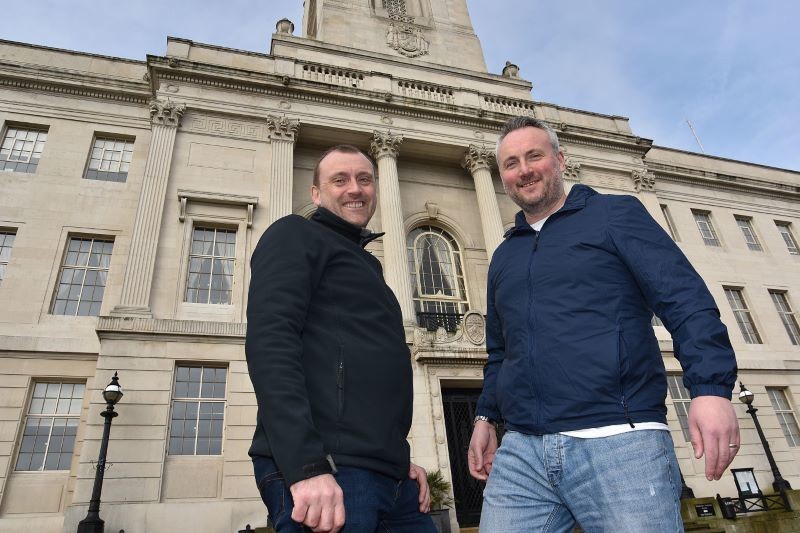 Main image for Pals take on a right royal task to raise money for charities