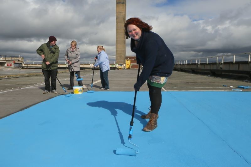 Main image for Artists hit the roof...