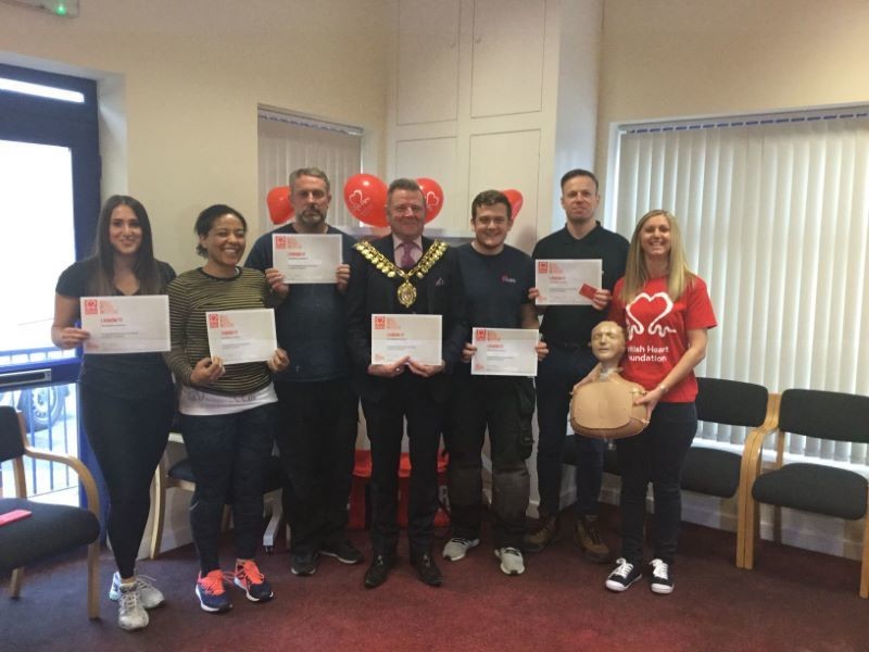 Main image for Building firm staff prove they’re lifesavers