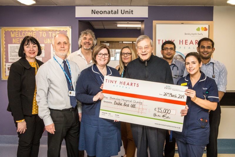 Main image for Hospital team are bowled over by Dickie’s donation