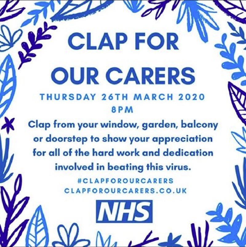 Main image for Round of applause planned for NHS staff
