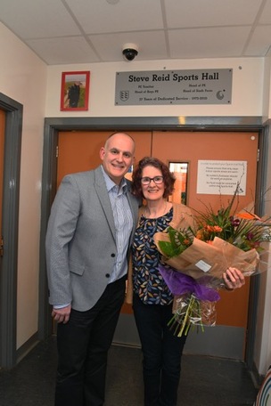 School’s new sports hall dedicated to late teacher Image