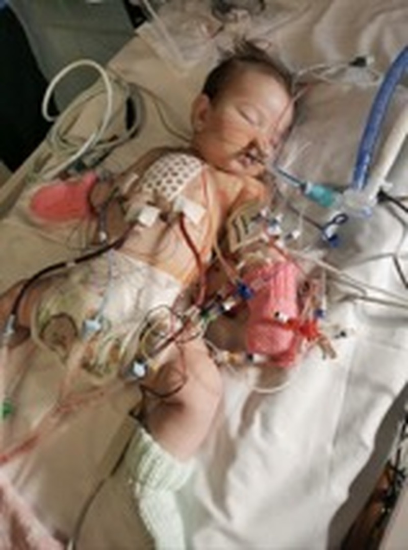 HOPE’S JOURNEY: Dad Mike Pickersgill with Hope.