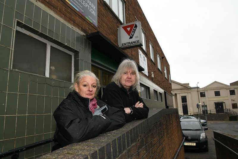 NOT HAPPY: Barnsley YMCA’s Jo King and Mike Stead. Picture: Wes Hobson. PD0921962