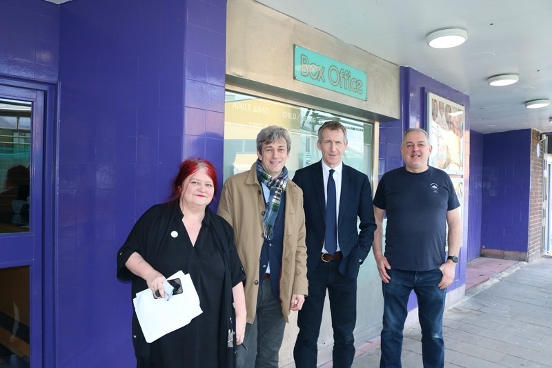 KEY GATEWAY: MP Dan Jarvis is shown around Eldon Street’s improvements.
