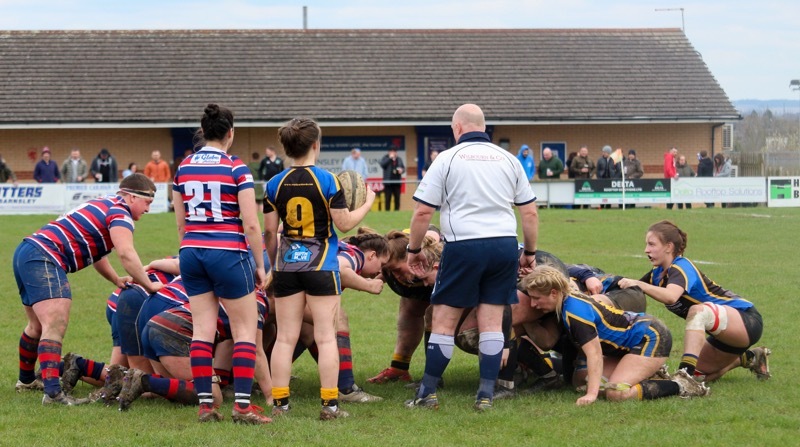 Home win: Barnsley Ladies in action against West Park Leeds. Picture: Andrew Copley.