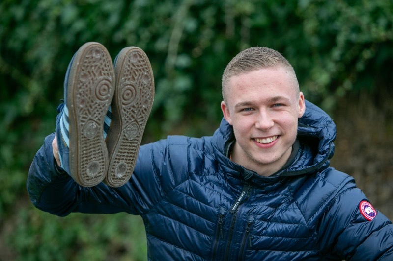 LONG WALK: Alfie Robinson who planning on walking 2,300 km which is the equivalent from Lands End to John O’groats abd back or 2.3 million strides. Picture Shaun Colborn PD092973