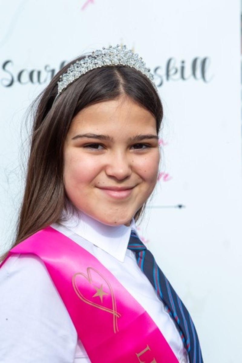 Teen Beauty: Scarlet Maskill who has reached the finals of a beauty pageant. Picture Shaun Colborn PD092942
