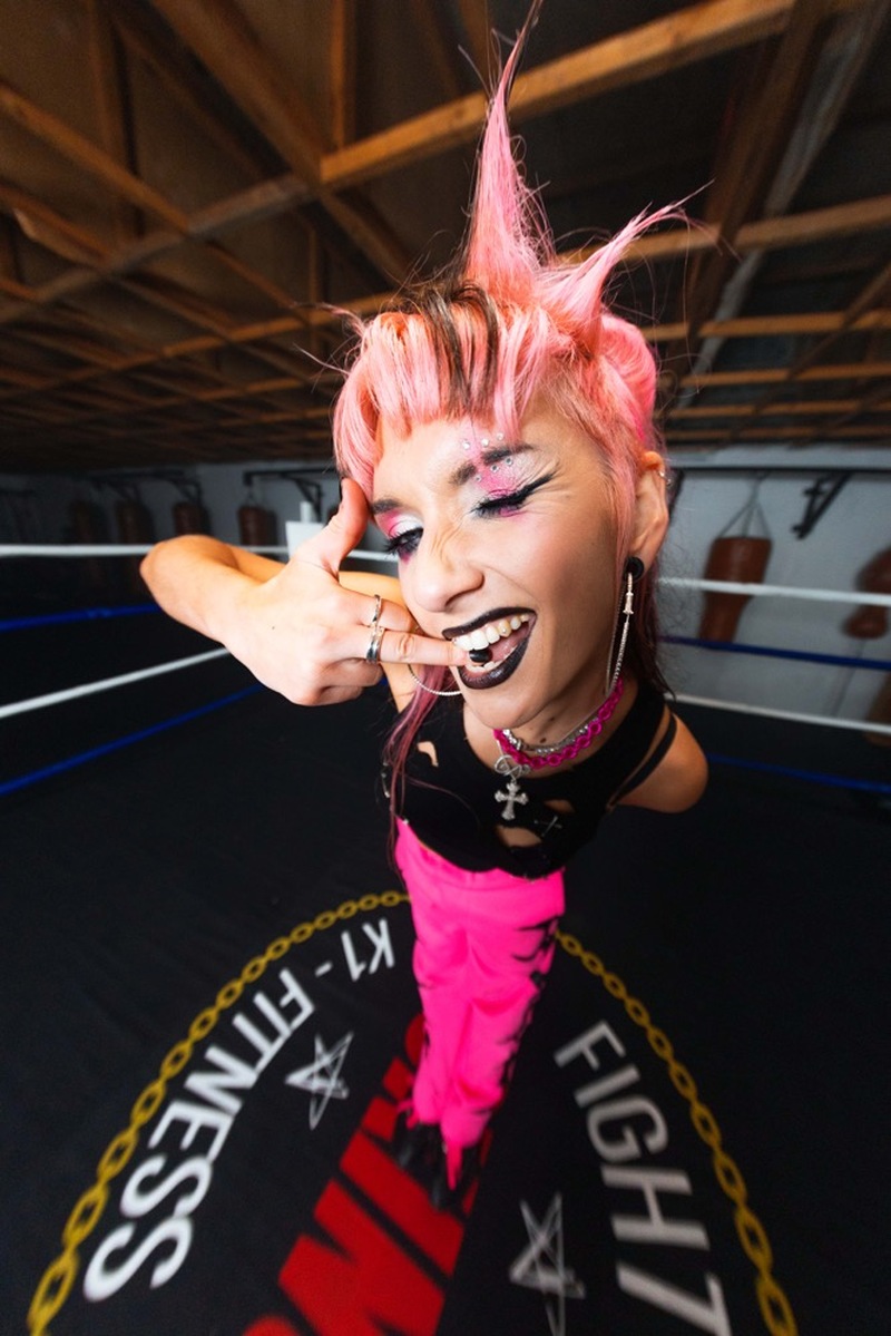 TOP FEATURE: Delilah Bon filmed her latest music video in a Wombwell gym.