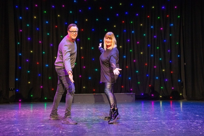 SHOW GOES ON: Dearne Theatre has recieved funding to ensure future productions will go ahead, pictured is theatre manager Julie Medlam and Matthew Stephenson. Picture Shaun Colborn PD093004