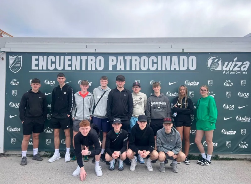 TRIP OF A LIFETIME: The students from Barnsley FC Community Trust.