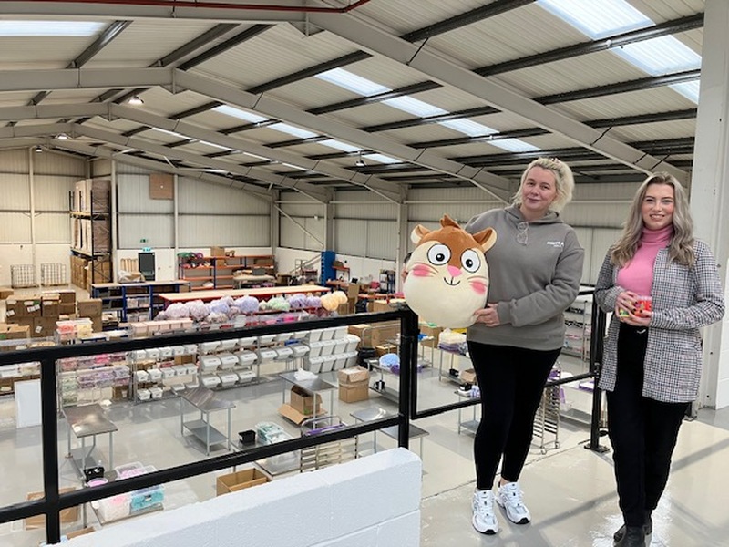 GROWING: Slime Party UK owner Ruby Sheldon and agent Knight Frank’s Kitty Hendrick.