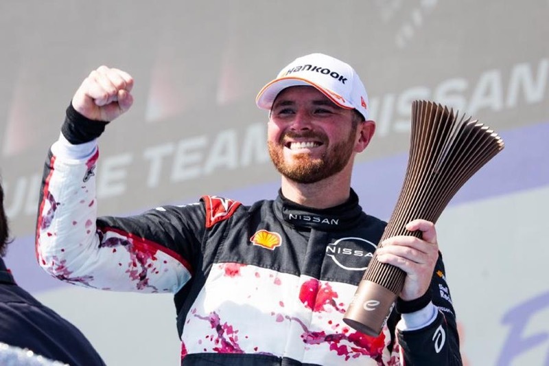 Oliver Rowland after the race in Brazil