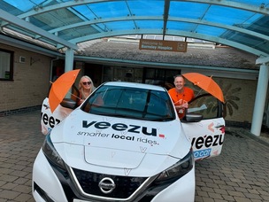 FUNDRAISER: Emma and Simon Atkinson at Barnsley Hospice.