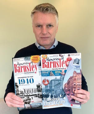 END OF AN ERA: Paul Wilkinson with the first - and last - issues of Memories of Barnsley.