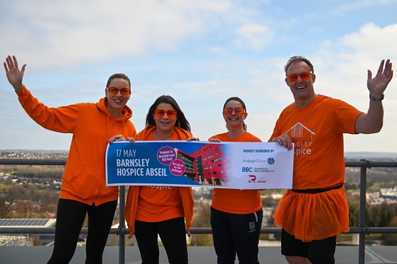 CHARITY EVENT: Barnsley Hospice’s Vicky Stead, Hannah Clarkson, Laura Lawton and Simon Atkinson.