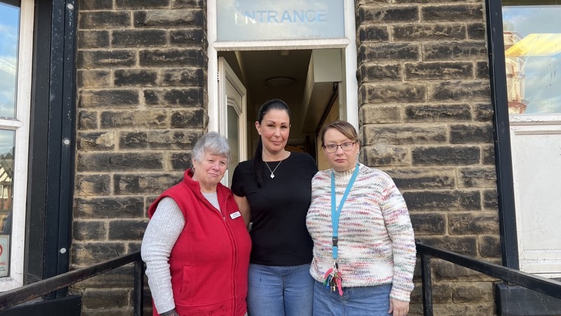 LIFELINE VENUE: Volunteers Jill Martin, Alison Couling-Dyson and Dawn Hamer.