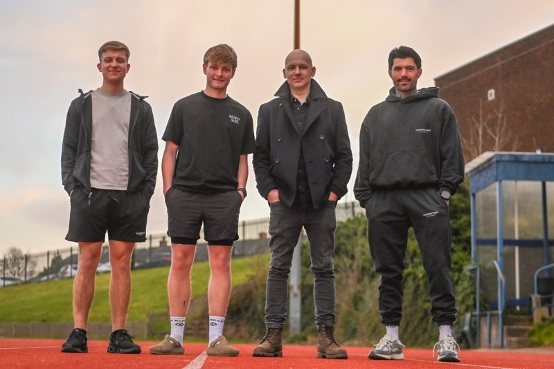SUPPORT: Bailey Land, Harry Braithwaite, James Brown and Sam Garforth.