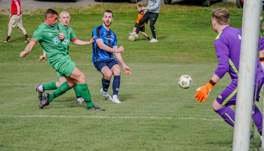 Action from Wombwell Main's win