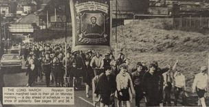 Pictures featured in the Chronicle the week miners returned to work.