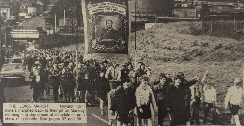 Pictures featured in the Chronicle the week miners returned to work.