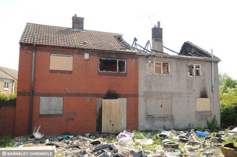 Main image for Fear after house torched third time