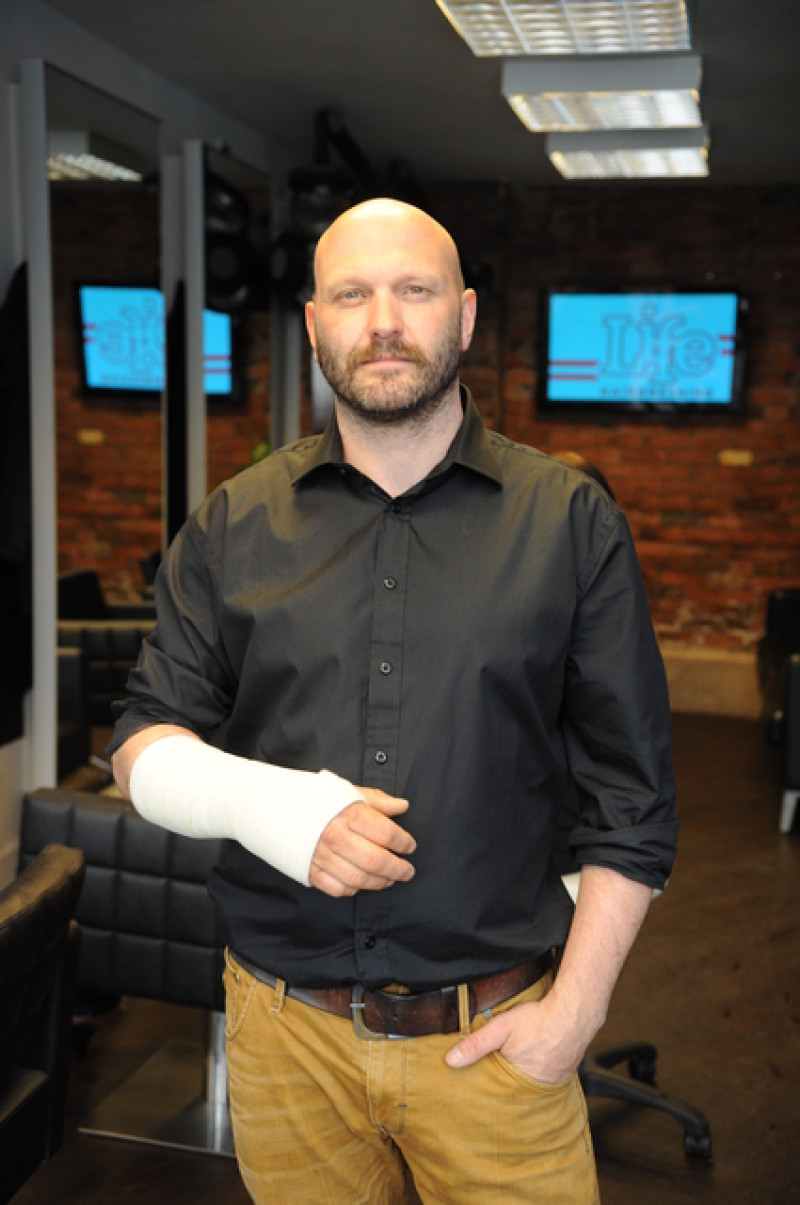 Main image for A tough break for hit-and-run victim